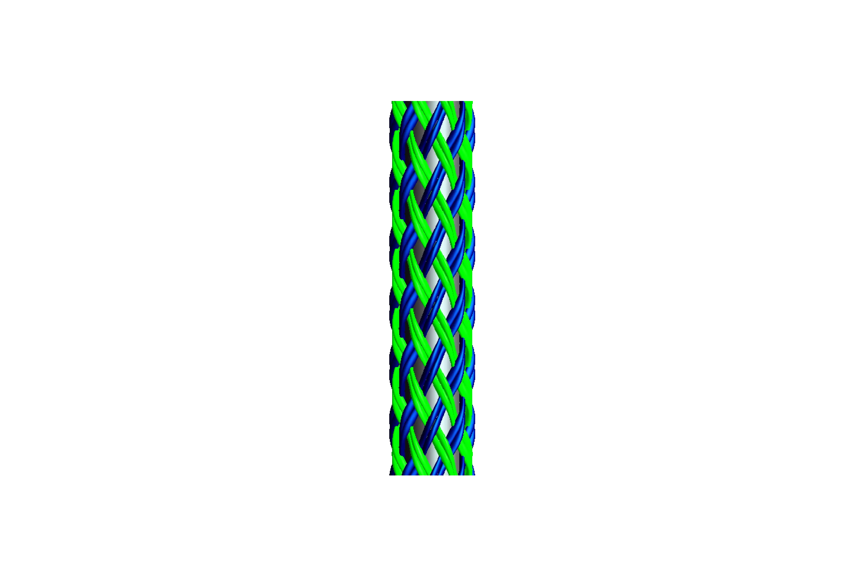 Column with Copper Wire Braided