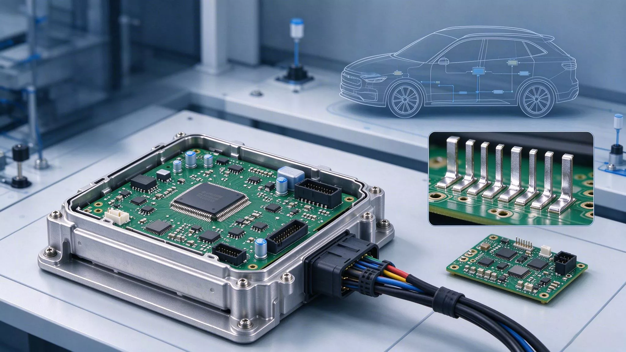 Automotive ECU soldering