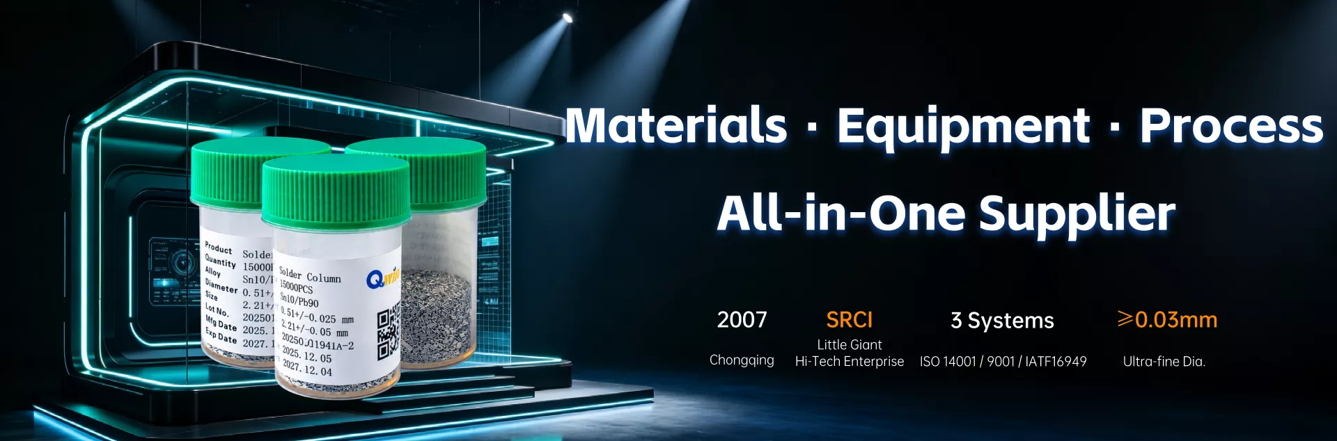 "Materials-Equipment-Process" Integrated Supplier